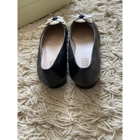 Slip On Shoes Camellia Daisy Floral Ballet Flats 8.5 M Classic Elements Black - Picture 5 of 8